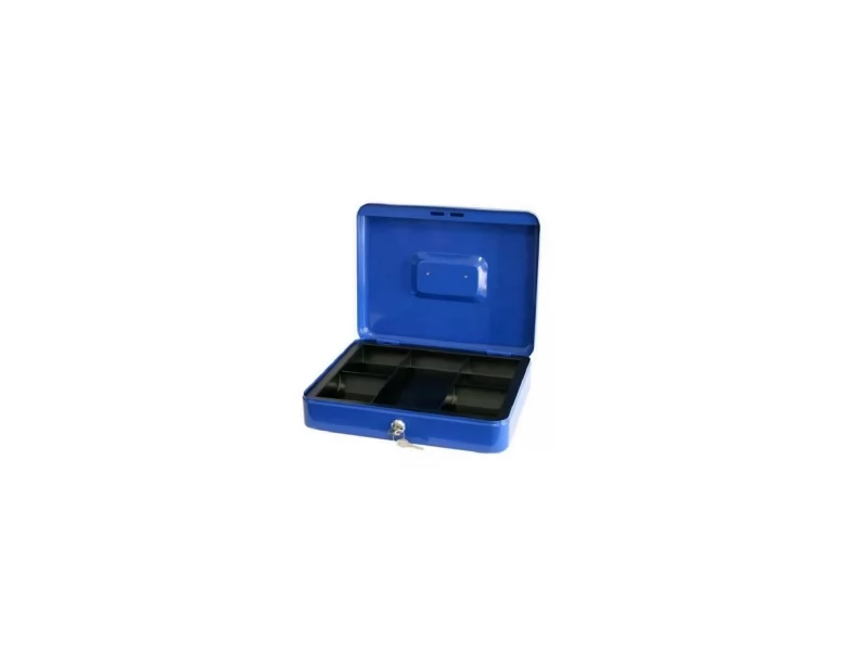Caseta bani Strend Pro CashBox, 250x180x90 mm, albastra