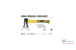 Topor cu pana pentru despicat lemne Strend Pro AX255A 2200 g, lungime 600 mm, coada fibra sticla
