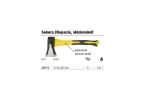 Topor cu pana pentru despicat lemne Strend Pro AX255A 2200 g, lungime 600 mm, coada fibra sticla