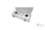 Aragaz tip plita, cu 2 arzatoare, 2x2.5 KW, diametru arzator 80 mm, dimensiuni 470 x 270 x 65 mm