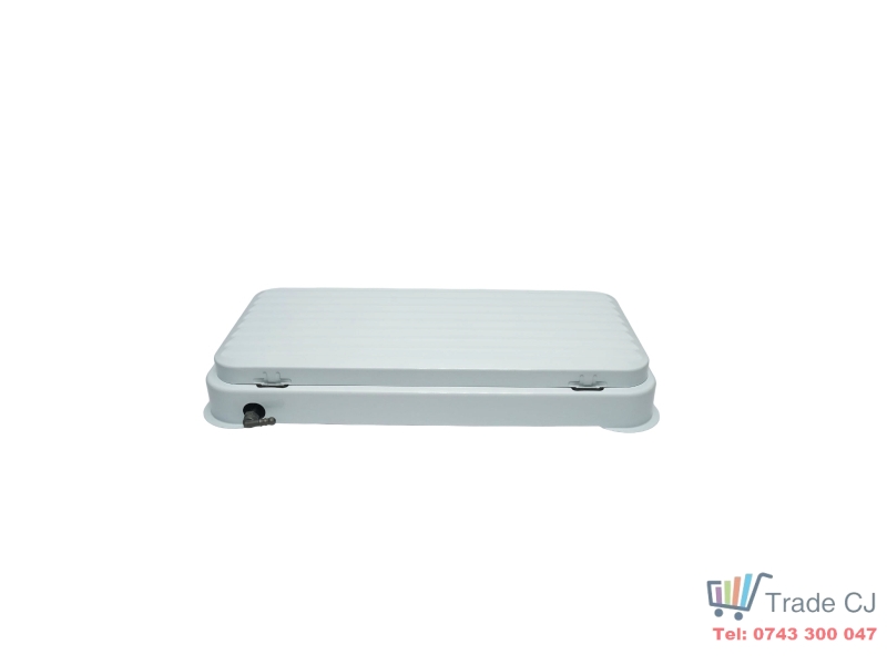 Aragaz tip plita, cu 3 arzatoare, putere 2x2 KW, diametru arzatorare 2x83 mm si 1x58 mm, dimensiuni 590 x 315 x 53 mm
