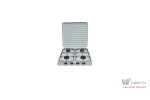 Aragaz tip plita, 4 arzatoare, putere 4x2.2 KW, diametru arzatoare 80 mm, dimensiuni 510 x 510 x 95 mm