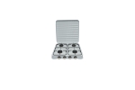 Aragaz tip plita, 4 arzatoare, putere 4x2.2 KW, diametru arzatoare 80 mm, dimensiuni 510 x 510 x 95 mm