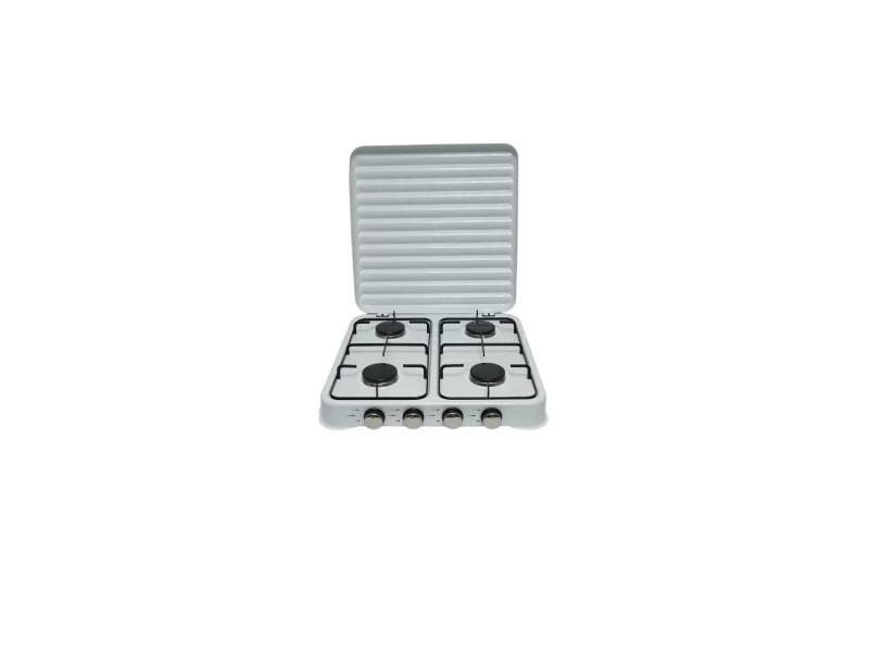Aragaz tip plita, 4 arzatoare, putere 4x2.2 KW, diametru arzatoare 80 mm, dimensiuni 510 x 510 x 95 mm