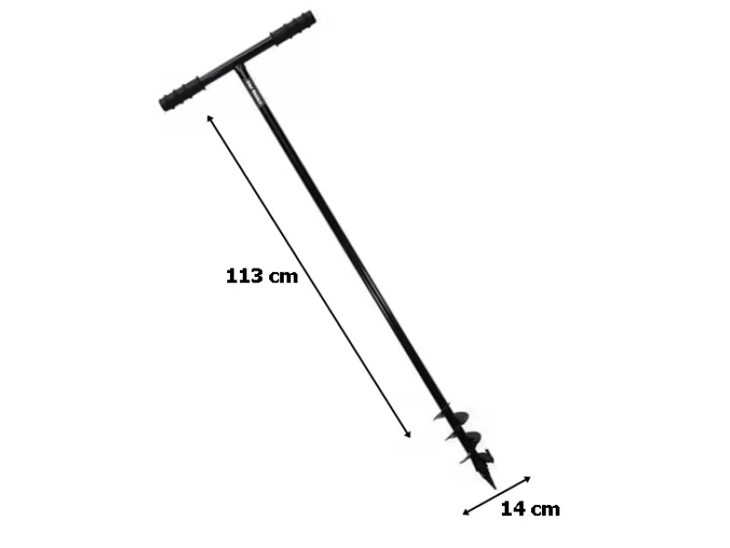 Burghiu metalic pentru pamant SGTT,diametru 140mm