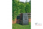Compostor de gradina, capacitate 420 l, negru, demontabil, 880x800x880 mm