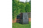 Compostor de gradina, capacitate 420 l, negru, demontabil, 880x800x880 mm