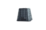 Compostor de gradina, capacitate 630 l, negru, demontabil, 910x900x1070 mm