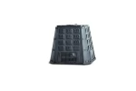 Compostor de gradina, capacitate 630 l, negru, demontabil, 910x900x1070 mm