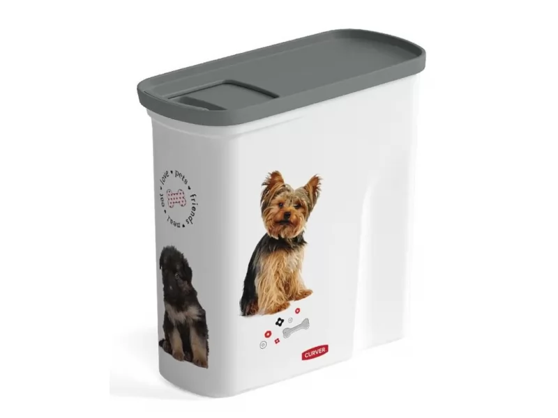 Container 2l din plastic pentru hrana caine