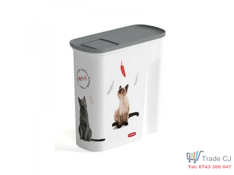 Container 2l din plastic pentru hrana pisicilor