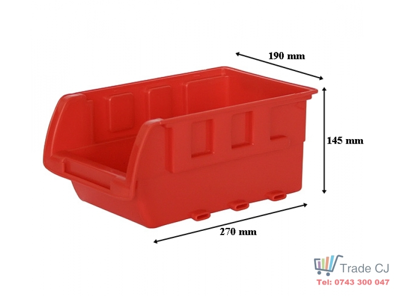 Cutie depozitare si organizare din plastic 270x190x145 mm