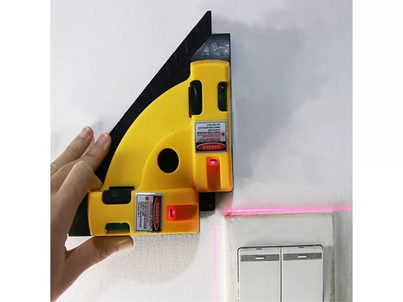 Nivela laser interior tip echer pentru pardoseli gresie si faianta cu unghi de 90 de grade, max 8m