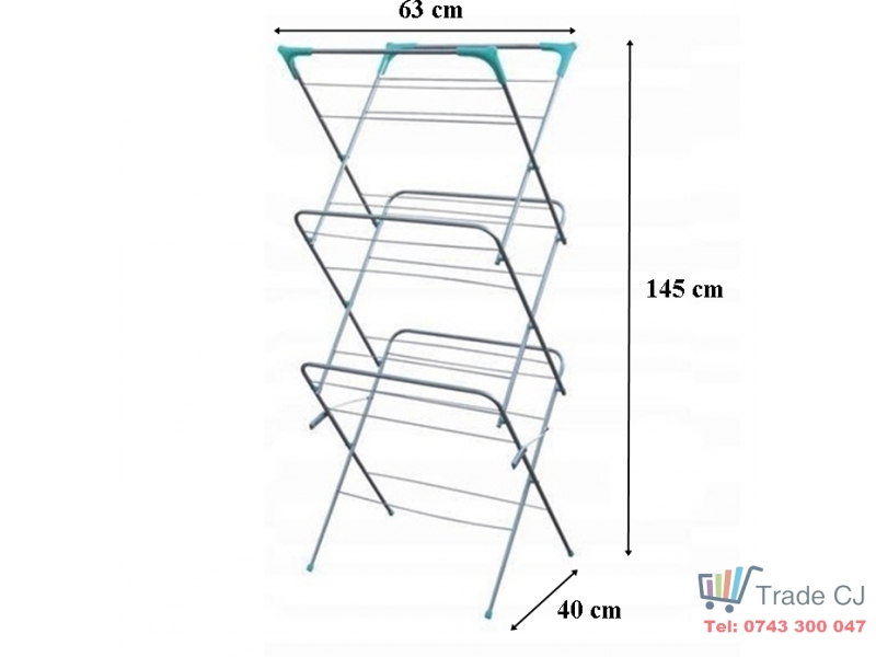 Uscator de rufe extensibil pe inaltime 60x49x135