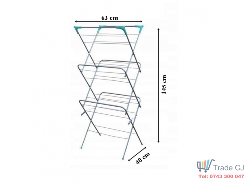 Uscator de rufe extensibil pe inaltime 63x40x145 cm