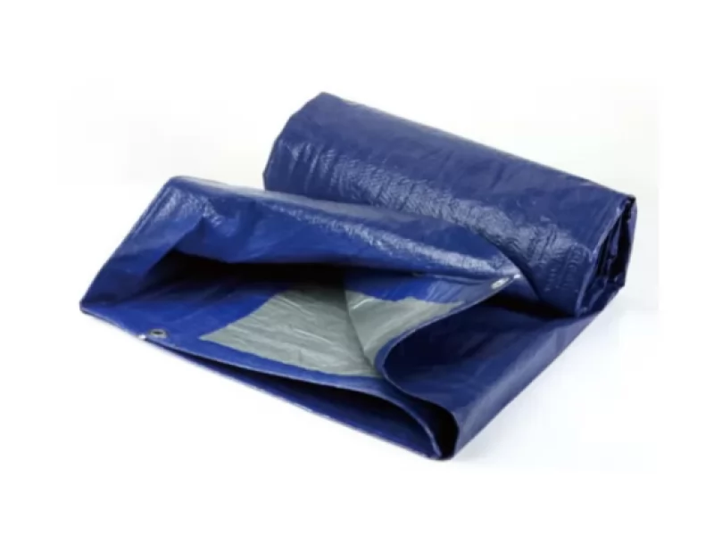 Prelata impermeabila, 4x5m, densitate 140g mﾲ, inele de prindere, albastru gri