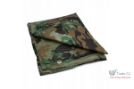 Prelata impermeabila Army Camouflage, 3x5m cu inele de prindere, 80gr mﾲ