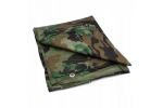 Prelata impermeabila Army Camouflage, 8x12 m cu inele de prindere, 80gr mᄇ