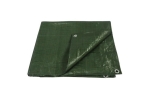 Prelata impermeabila, 10x12m, densitate 65g mᄇ, inele de prindere, culoare verde Verde 10 m 12 m