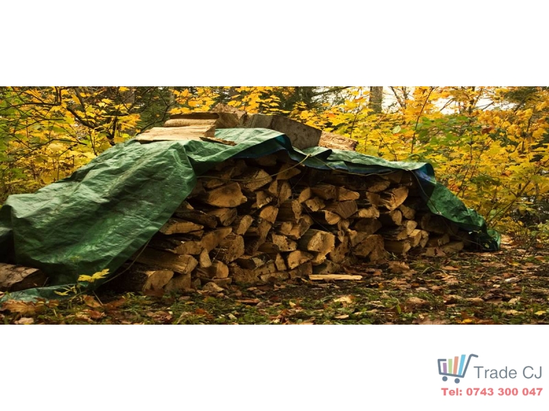 Prelata impermeabila, 2x3m, densitate 65g mﾲ, inele de prindere, culoare verde