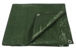 Prelata impermeabila, 2x4m, densitate 65g mᄇ, inele de prindere, culoare verde