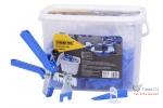 Kit nivelare placi gresie si faianta, 100 distantiere 1mm autonivelante, 100 pene, 1 cleste