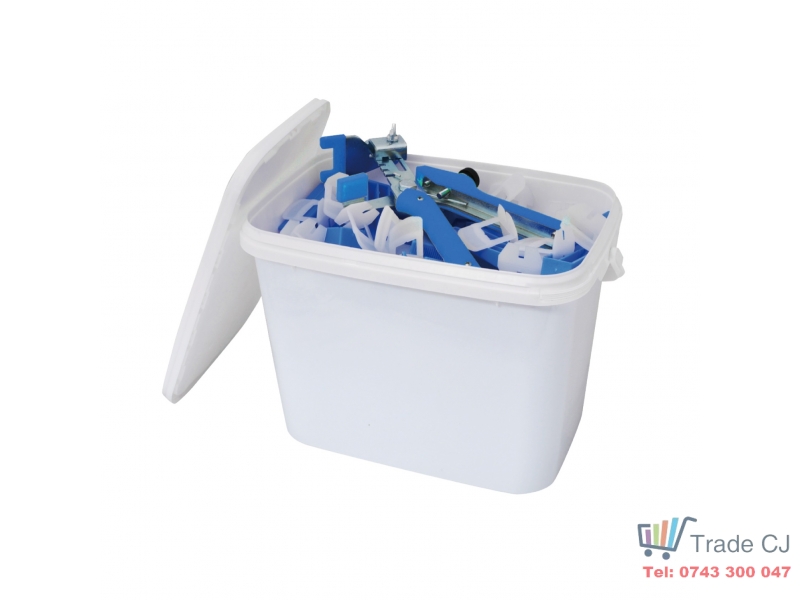 Kit nivelare placi gresie si faianta, 100 distantiere 1,5mm autonivelante, 100 pene, 1 cleste
