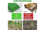 Set 25 araci pentru rosii, castraveti si fasole, suport plante gradina, metal acoperit cu PVC, culoare verde, 180 x 1.1 cm, SGTT Garden