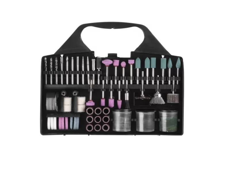 Set accesorii pentru slefuire si polizare,116 buc in cutie transport plastic