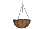 Suport pentru flori din cocos si metal SGTT Coconut 25x25x12cm