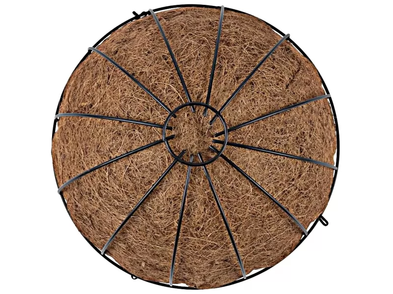 Suport pentru flori din cocos si metal SGTT Coconut 25x25x12cm