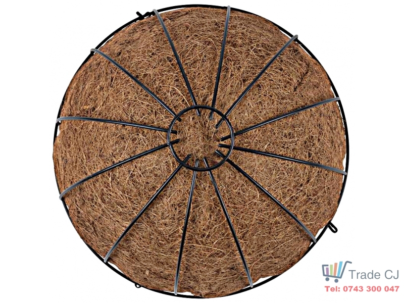 Suport pentru flori din cocos si metal SGTT Coconut 35x35x17 cm