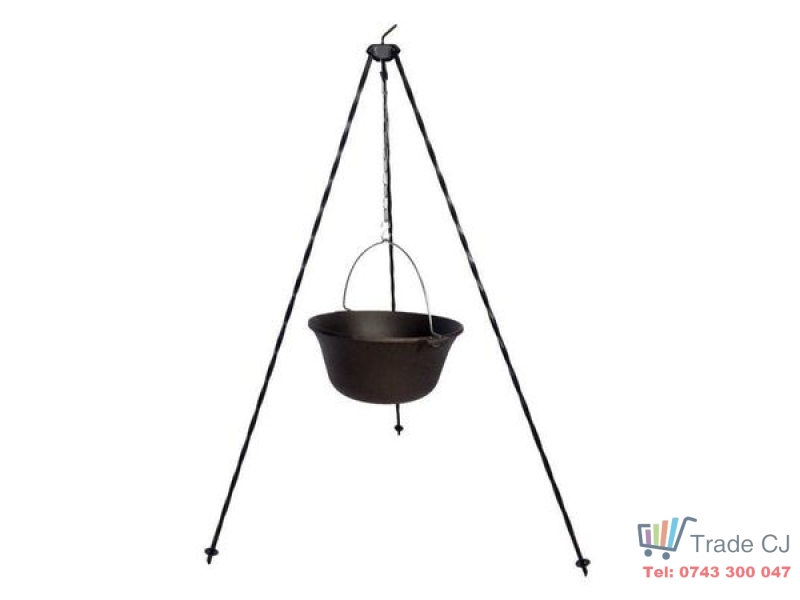 Set trepied cu ceaun din fonta, Castiron, 16l