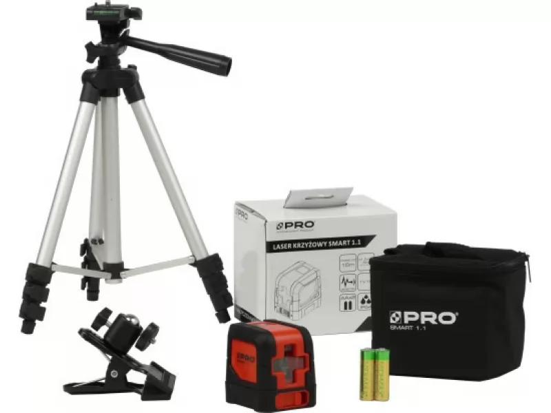Set trepied + nivela laser unda rosie PRO Smart 1.1, max 15m