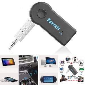 Universal 3.5mm Car Bluetooth Audio Music Receiver Adapter Auto AUX Streaming A2DP Kit for Speaker Headphone
