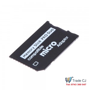 Memory Stick Pro Duo to microSD memory card adapter, PlayStation PSP, Sony camera