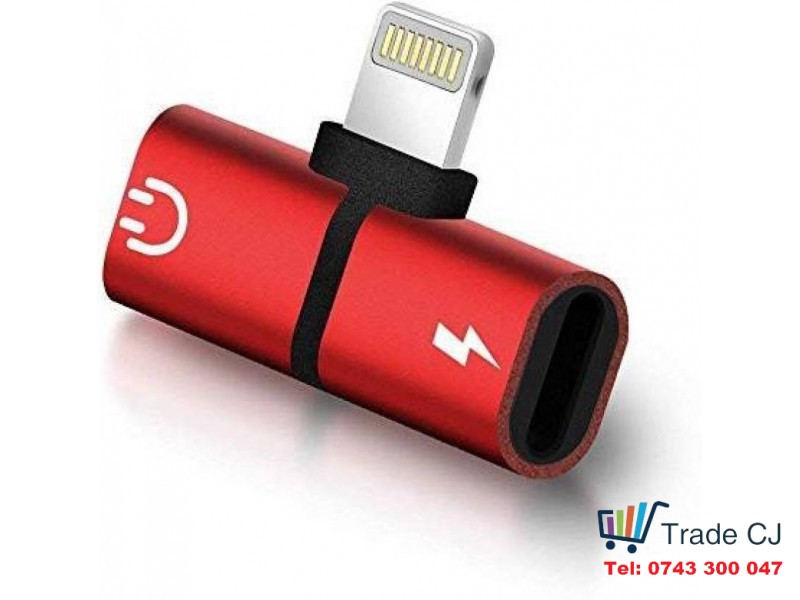 Apple Iphone Lightning 2-in-1 adapter for headphones and charger