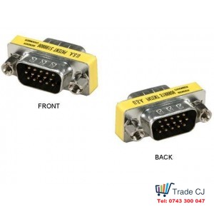 VGA Male to VGA Male coupler adapter