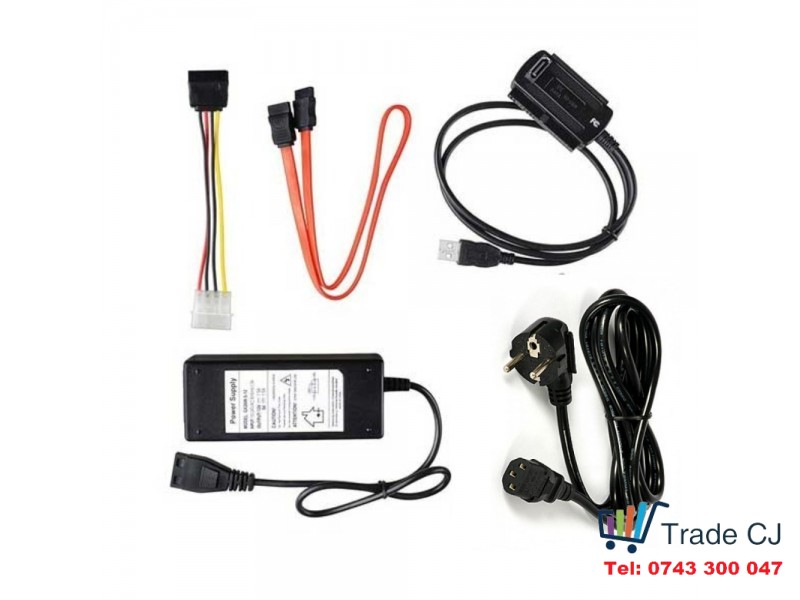 USB Adapter - IDE 3.5+2.5inch+SATA with power supply