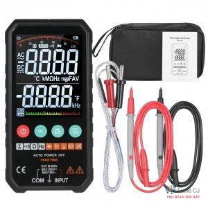 6000counts Digital Multimeter Ture RMS AC DC NCV Transistor Capacitor Temperature Voltage Smart Meter