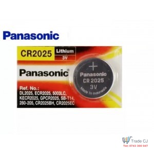 Lithium Panasonic Battery size CR2025 3V