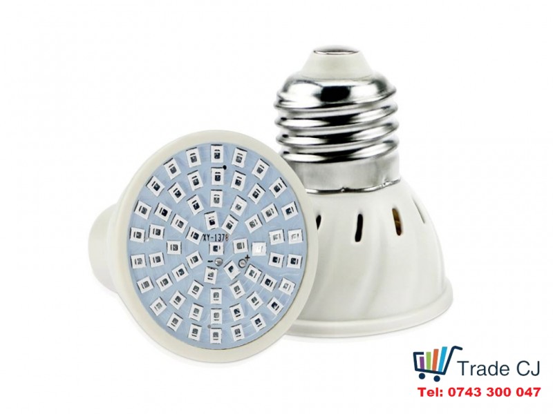 60 or 80LED 220V Bulb, for plant cultivation, E27 socket