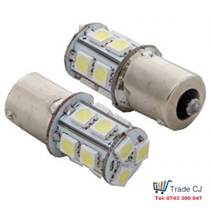 LED bulb 1156 with one phase 13 SMD yellow light BA15S P21W 12V 2 pcs