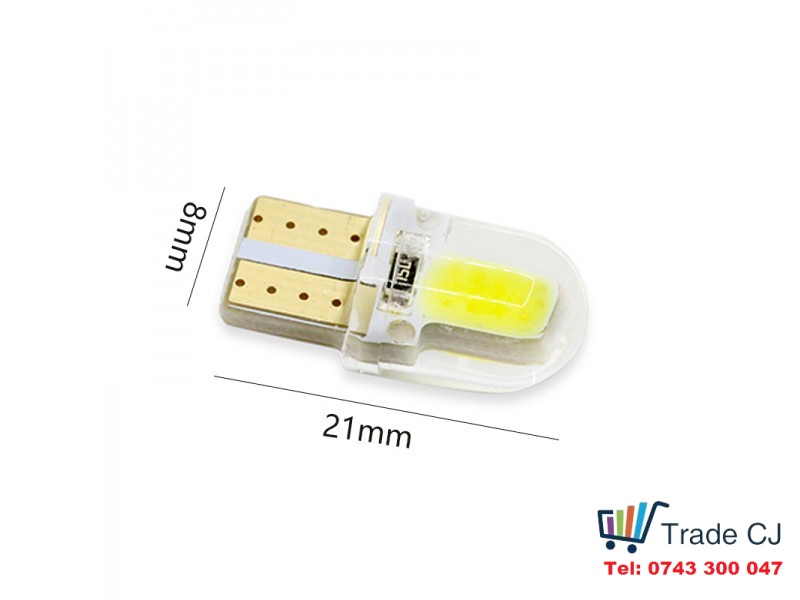 Becuri led T10 W5W 80 Lumeni Waterproof