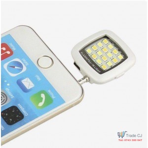 Phone flash with 16 LEDs and 3 brightness steps