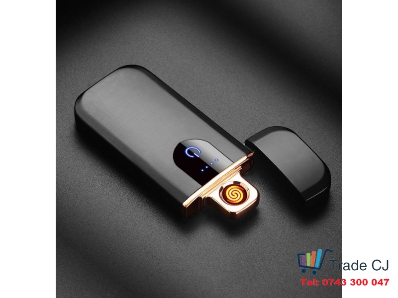 Electronic lighter with double arc and touch ignition