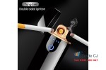 Electronic lighter with double arc and touch ignition
