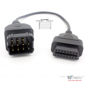 12-pin OBD2 adapter cable for Renault