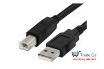 USB Data Cable - USB trapeze B, 130cm, Black