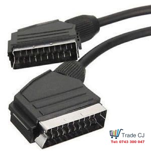 Scart to Scart Cable 1,5m Black
